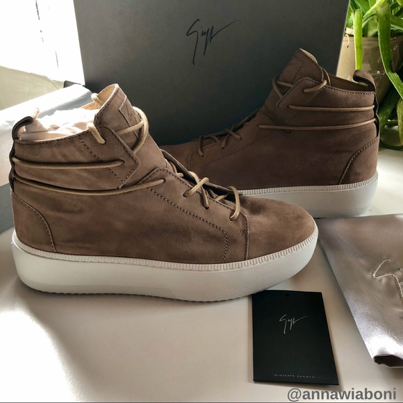 GIUSEPPE ZANOTTI Brown Suede Sneaker - NEW - Picture 4 of 8